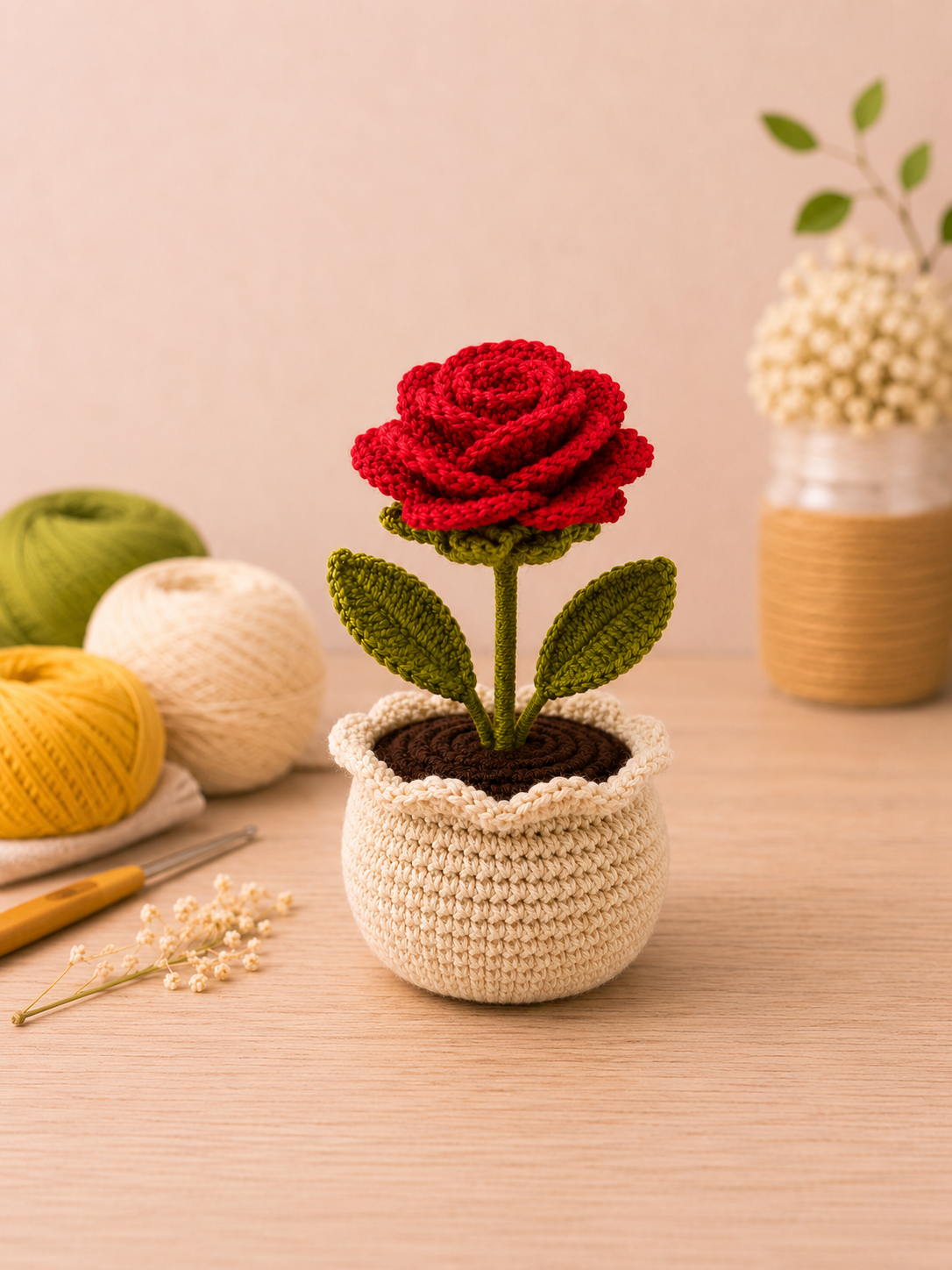 Kit crochet - Rose éternelle